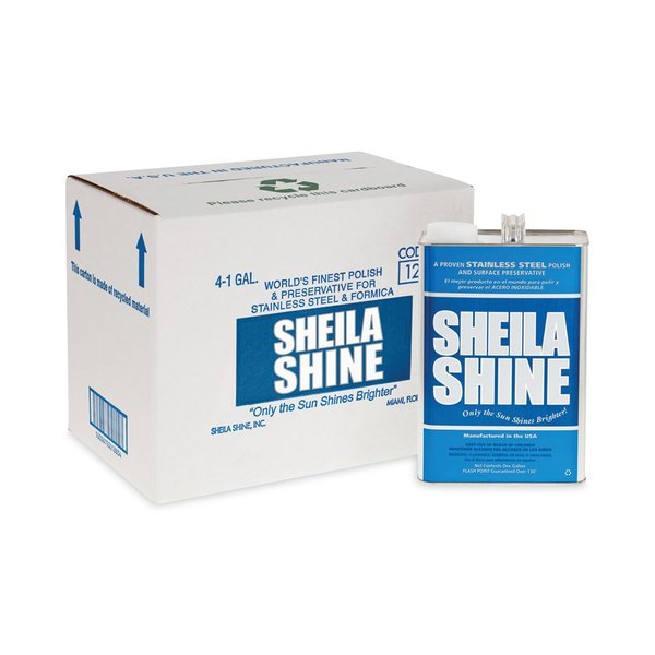 Sheila Shine Stainless Steel Cleaner & Polish, 1gal Can, PK4 SS128